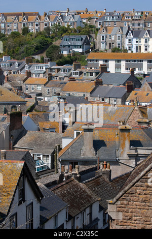 Roof tops St Ives, Cornwall Stock Photo