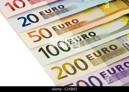 euro bills Stock Photo
