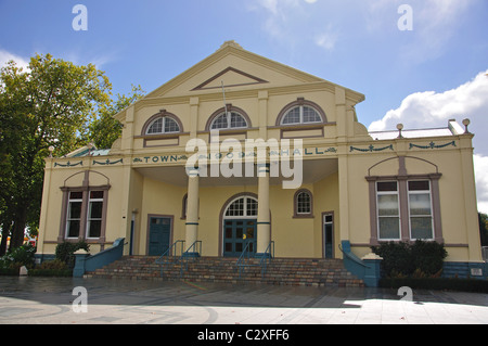 Cambridge Town Hall building, Victoria Street, Cambridge, Waikato Region, North Island, New Zealand Stock Photo