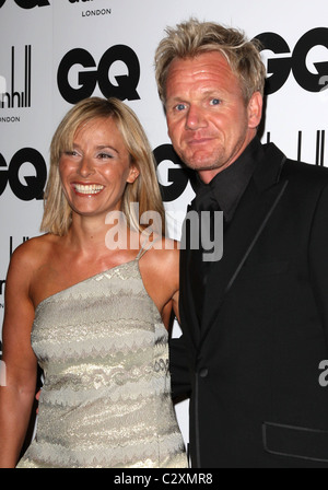 Gordon Ramsay with his wife Tana Ramsay GQ Men of the Year Awards held at the Royal Opera House - inside arrivals London, Stock Photo