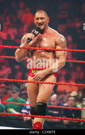 Batista WWE RAW at the Verizon Centre Washington DC, USA - 28.07.08 Stock Photo