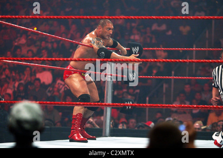 Batista WWE RAW at the Verizon Centre Washington DC, USA - 28.07.08 Stock Photo