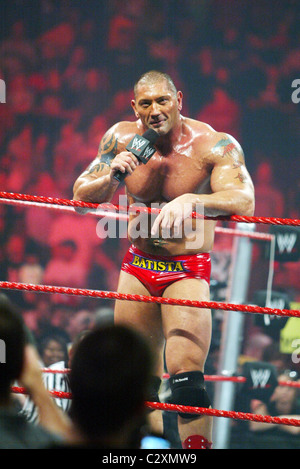 Batista WWE RAW at the Verizon Centre Washington DC, USA - 28.07.08 Stock Photo