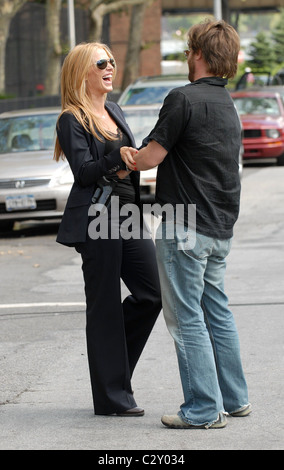 Poppy Montgomery on the set for 'Without A Trace' filming in Manhattan New York City, USA - 08.08.08 Patricia Schlein/ Stock Photo