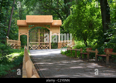 Gateway to Roztocze National Park - strict nature reserve, Zwierzyniec, Poland, Eastern Europe Stock Photo