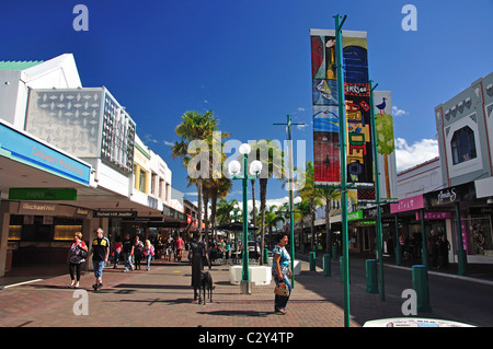 Pedestrianised Emerson Street, Napier, Hawke's Bay, North Island, New Zealand Stock Photo