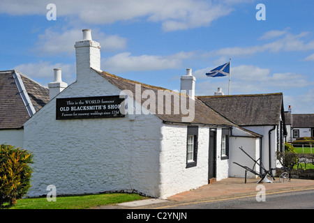 The World Famous Old Blacksmith's Shop, Gretna Green, Dumfries and Galloway, Scotland, United Kingdom, Europe. Stock Photo