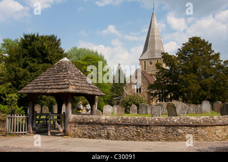 St. James Church, Shere, Guildford, Surrey, England Stock Photo