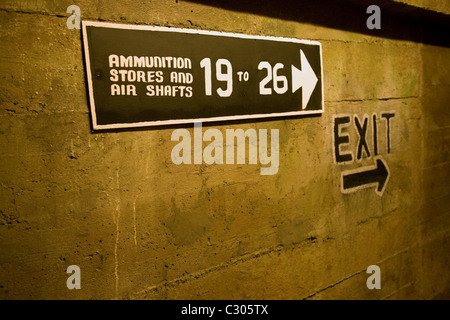 German Underground Military hospital Guernsey Channel islands Stock Photo