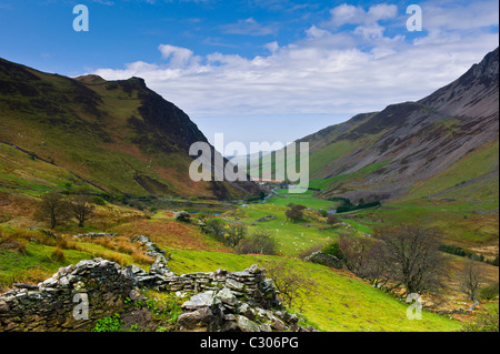 Mountain pass in Wales with Mynydd Mawr (Welsh for big mountain) on the right, Snowdonia, North Wales, Stock Photo
