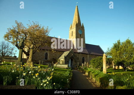 St Martin's parish church Guernsey Channel Islands Stock Photo