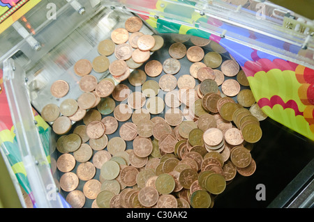 2p nudge machine Stock Photo