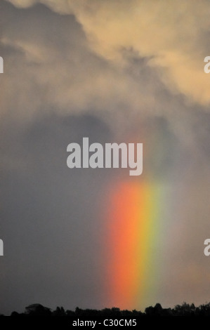 stormy sky with rainbow Stock Photo - Alamy