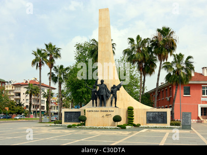 Atatuerk Memorial in Alanya, Turkey Stock Photo