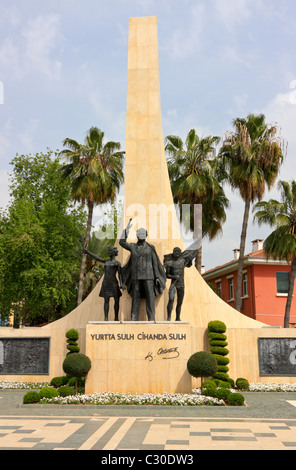 Atatuerk Memorial in Alanya, Turkey Stock Photo