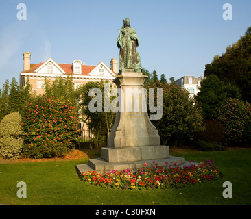 Queen Victoria statue Candie Gardens St Peter Port Guernsey Channel Islands