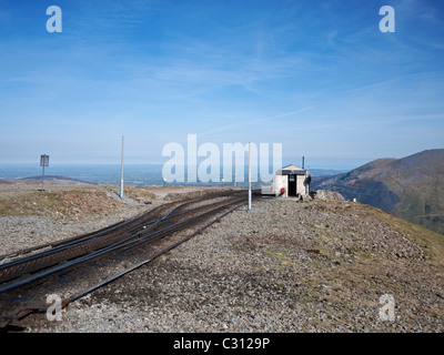 Clogwyn station on the Snowdon Mountain Railway Stock Photo