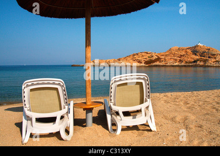 Ille Rousse in Corsica. Stock Photo