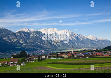 The town of Aldrans near Innsbruck, Austria Stock Photo