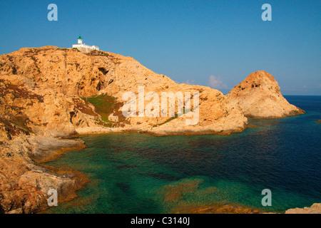 Ille Rousse in Corsica. Stock Photo