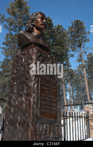 Wild Bill Hickok's Monument and Grave - Mount Moriah Cemetery Stock Photo