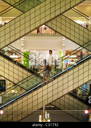 Sous le Ciel, Leandro Erlich exhibition in Le Bon Marche Rive Gauche  Department store, Famous escalators designed by Andree Putman, Paris,  France, Eur Stock Photo - Alamy