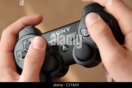 Gaming On Playstation 3 Stock Photo - Download Image Now - Playstation,  Sony, Control - iStock