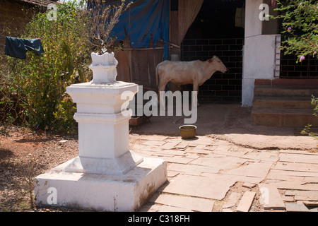 Arpora Hindu temple Stock Photo