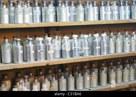 Perfume bottles in Souq Al-Madina, Aleppo, Syria Stock Photo