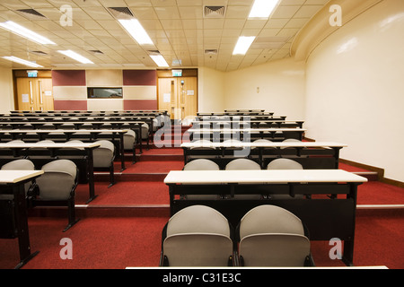 leacture room with many chairs. Stock Photo