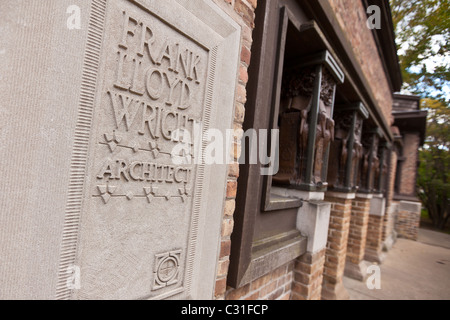 Frank Lloyd Wright home and studio Oak Park, IL, USA. Stock Photo