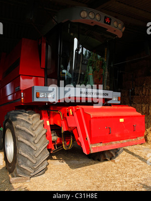 Massey Ferguson combine harvester Stock Photo