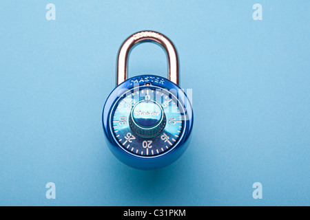 blue lock Stock Photo