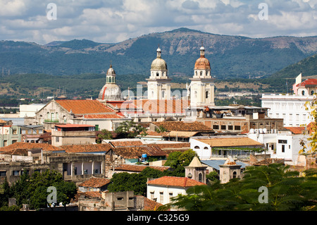 Cathedral Nuestra Señora de la Asuncion, Santiago de Cuba, Cuba Stock Photo