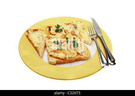 scrambled eggs on plate watercolor 22418344 PNG