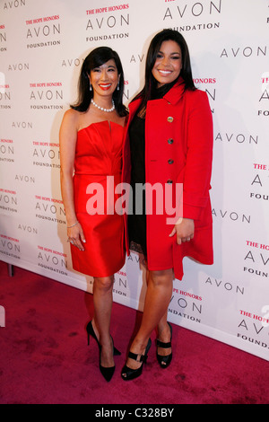 Andrea Jung, Chairman and CEO of Avon Products Inc. and Jordin Sparks The Avon Foundation hosts The Hope Honors at Cipriani Stock Photo
