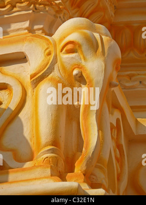 Part of Lord Shiva, Changa Vateshwar Temple, Saswad, Maharashtra, India Stock Photo