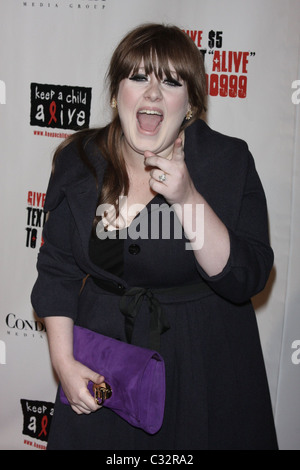 Adele Keep A Child Alive's 5th Annual Black Ball at Hammerstein Ballroom - arrivals New York City, USA - 13.11.08 PNP/ Stock Photo