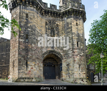 Entrance to HM Prison Lancaster Castle, Lancaster, Lancashire, UK Stock Photo