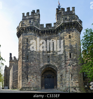 Entrance to Lancaster Castle, Lancaster, Lancashire, UK Stock Photo