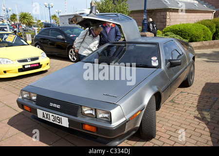 delorean sports car at a modified car show in northern ireland uk Stock Photo