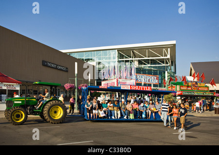 Shuttle Carrying Visitors to the 2009 Kentucky State Fair in Louisville, Kentucky Stock Photo