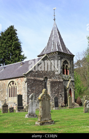 The church of Abbey St Bathans Berwickshire Scottish Borders UK Stock ...