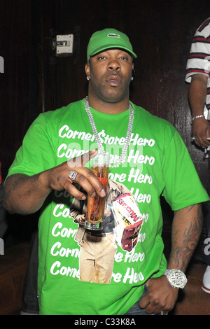 Busta Rhymes parties with friends at Club Mansion Miami Beach, Florida - 17.11.08 Stock Photo