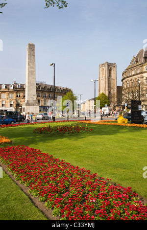 War Memorial and St Peters Church in Harrogate in Spring North ...