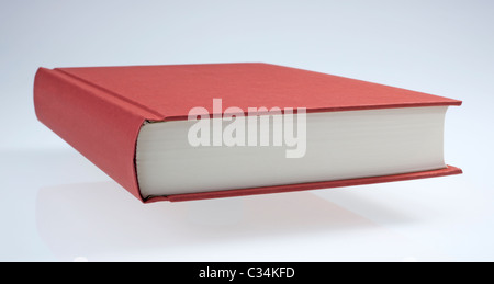 Red Book with plain hardcover, for design layout Stock Photo