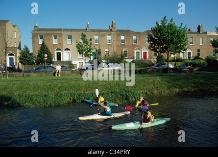 Portobello,Co Dublin,Ireland;View Of The Grand Canal Stock Photo