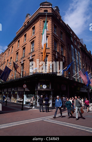 Dublin,Co Dublin,Ireland;Shop Front Along Grafton Street Stock Photo