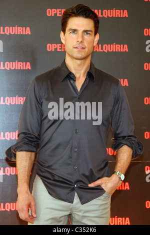 Tom Cruise attends a photocall for 'Valkiria' aka 'Valkyrie' in Brazil Rio de Janeiro, Brazil - 03.02.09 Stock Photo