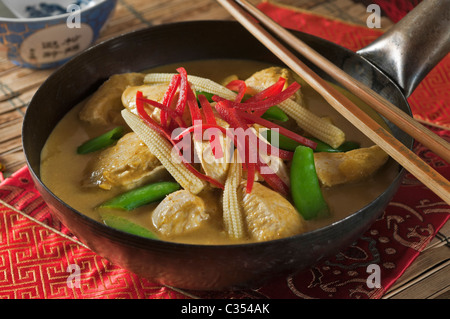 Chinese chicken curry Stock Photo